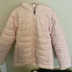 Reversible girls NorthFace jacket. Like new.